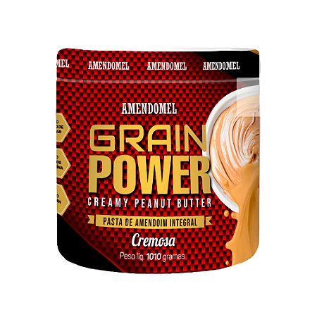 PASTA DE AMENDOIM INTEGRAL GRAIN POWER - AMENDOMEL - 1010G