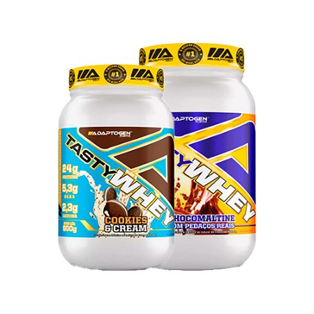 KIT 2X TASTY WHEY 900G ADAPTOGEN