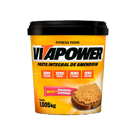 PASTA DE AMENDOIM INTEGRAL - VITAPOWER - 1,005KG