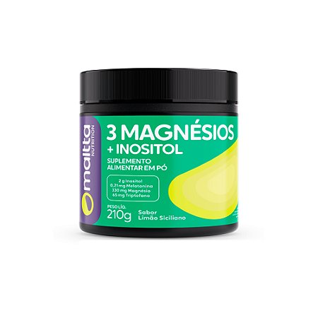 3 MAGNÉSIOS + INOSITOL - MALTTA NUTRITION - 210G