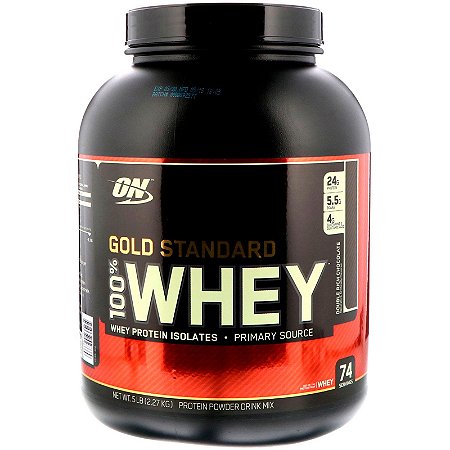 Gold Standard 100% Whey protein (2,3kg) 5lbs wpi Isolado - ON Optimum  Nutrition - Cwb Gold Suplementos Alimentares