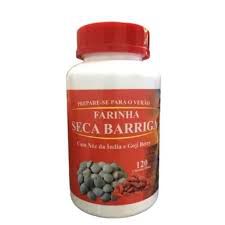 EMAGRECEDOR FARINHA SECA BARRIGA COM NOZ DA INDIA 120 CAPSULAS DE 500MG