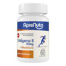 COLAGENO TIPO 2 NAO HIDROLISADO COM VITAMINA C 60 CAPSULAS 300MG APISNUTRI