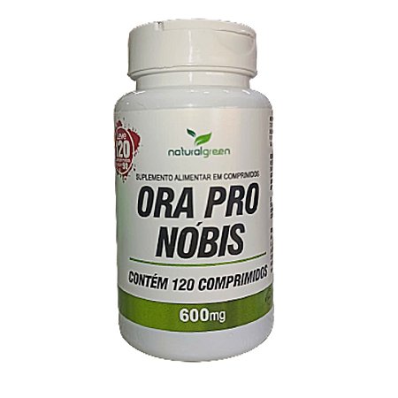 ORA PRO NOBIS 120 COMPRIMIDOS DE 600MG NATURAL GREEN