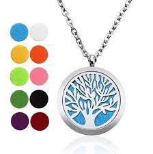 COLAR DE INOX DIFUSOR ARVORES DA VIDA PHYTOTERAPICA