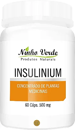 COMPOSTO INSULINIUM VEGETAL 60 CAPSULAS 500MG NINHO VERDE