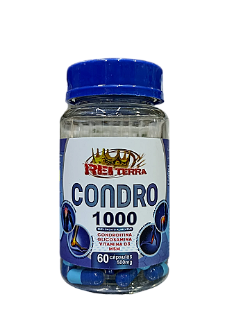 CONDRO 1000 CONDROITINA GLICOSAMINA MSM 60 CAPSULAS DE 500MG REI TERRA