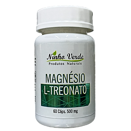 MAGNESIO L TREONATO 60 CAPSULAS 500MG NINHO VERDE