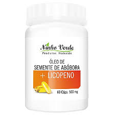 OLEO DE SEMENTE DE ABOBORA COM LICOPENO 60 CAPSULAS DE 500MG NINHO VERDE