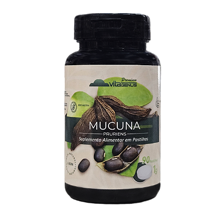 MUCUNA PRURIENS 90 PASTILHAS DE 1000MG VITAGENUS