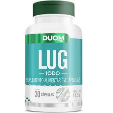 LUG IODO IODETO DE POTASSIO EM 30 CAPSULAS 130 MCG DUOM