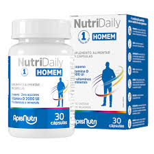 NUTRI DAILY HOMEM 30 CAPSULAS 500MG APISNUTRI