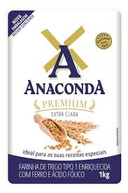 FARINHA DE TRIGO BRANCA ANACONDA PREMIUM 1KG