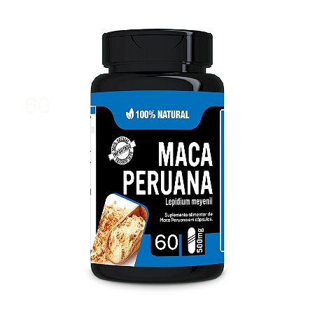 MACA PERUANA LEPIDIUM MEYENII 60 CAPSULAS 500MG 100 NATURAL