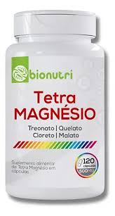 TETRA MAGNESIO OXIDO QUELATO CLORETO MALATO 120 CAPSULAS 500MG BIONUTRI