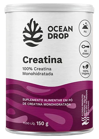 CREATINA MONOHIDRATADA EM PO 150G OCEAN DROP