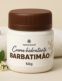 CREME HIDRATANTE DE BARBATIMAO 50G NATIVA BRASIL