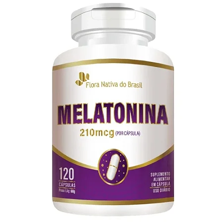 MELATONINA 210MCG POR CAPSULA 120 FLORA NATIVA