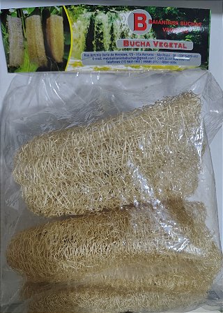 BUCHA VEGETAL PEQUENA 3 UNIDADES BAIANINHA