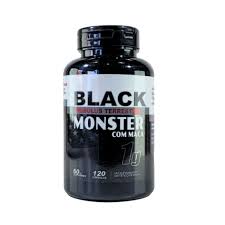 BLACK MONSTER TRIBULUS COM MACA PERUANA 120 CAPSULAS 1000MG NATUERVAS