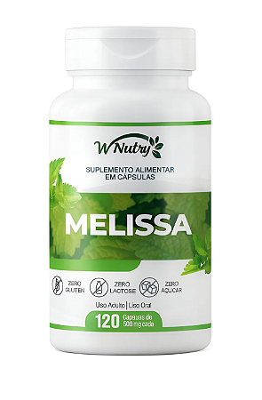 MELISSA 120 CAPSULAS 500MG W NUTRY