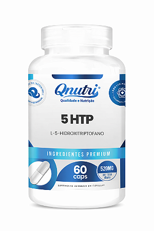 HIDROXITRIPTOFANO 5 HTP 60 CAPSULAS 520MG QNUTRI