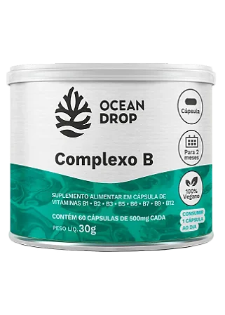 COMPLEXO B 60 CAPSULAS 500 MG OCEAN DROP