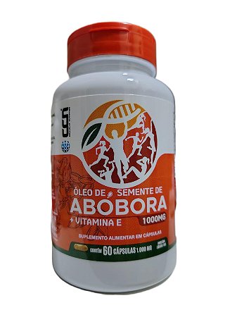 OLEO DE SEMENTE DE ABOBORA COM VITAMINA E 60 CAPSULAS DE 1000MG CCN