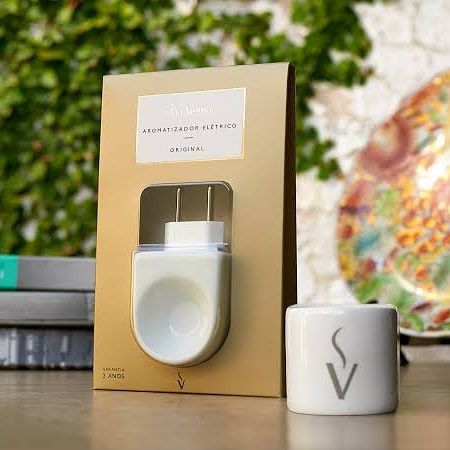 AROMATIZADOR ELETRICO BIVOLT PORCELANA BRACO VIA AROMA