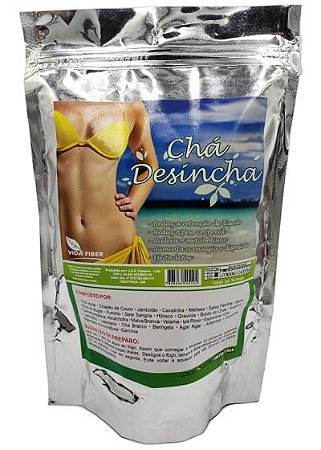 CHA DESINCHA 120G VIDA FIBER BIQUINI AMARELO 30 ERVAS SECA BARRIGA