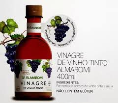 VINAGRE DE VINHO TINTO 4 DE ACIDEZ 400ML ALMAROMI