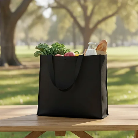 Sacola Ecobag 40x50x20cm Ecológico Impermeável Sem Zíper