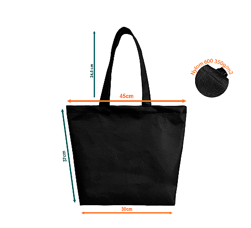 Ecobag Canoa Nylon 600 C/zíper L=45 X A=37