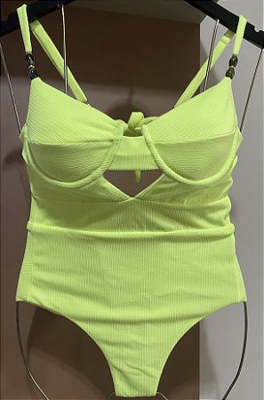 Maiô Retrô Alvorecer Amarelo Neon