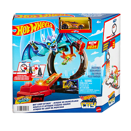 Pista Hot Wheels City Ataque de Loop de Morcego Mattel