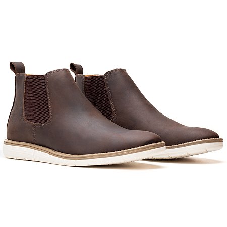 BOTA MASCULINA COURO LEGÍTIMO CHELSEA CONFORTÁVEL RNS1901