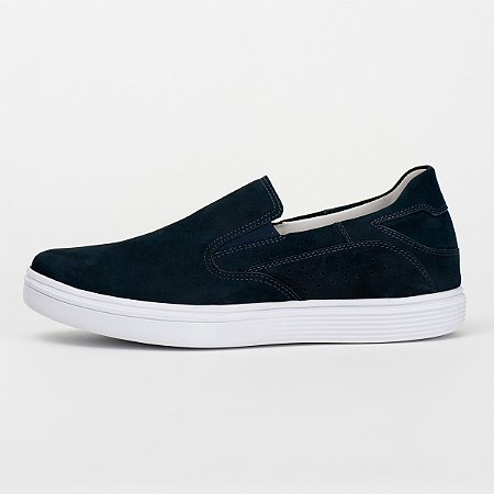 SAPATENIS MASCULINO COURO LEGITIMO SLIP-ON CONFORTAVEL RNS3018