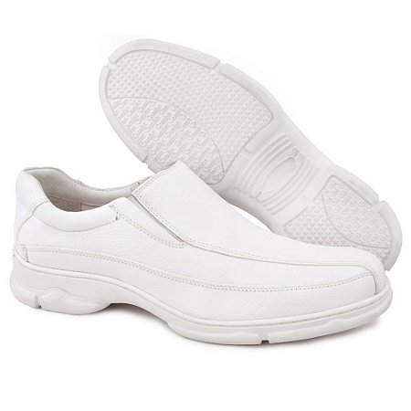 sapato branco confortavel masculino