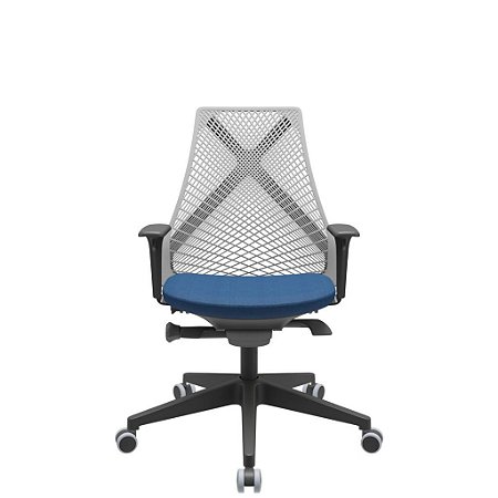 Cadeira Giratoria Diretor Bix Azul - Plaxmetal