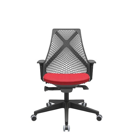 Cadeira Giratoria Diretor Bix Vermelha - Plaxmetal