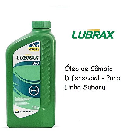 ÓLEO DE CÂMBIO DIFERENCIAL LUBRAX GL-5 80W90