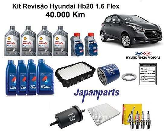 Revisão Hyundai Hb20 1.6 Flex 40 Mil Km