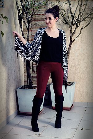 calça montaria marsala