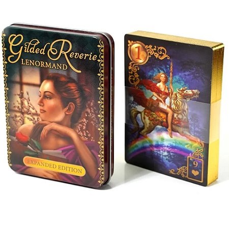 Lenormand Luxo ouro - Gilded Reverie Lenormand Expanded Edition Baralho Cigano