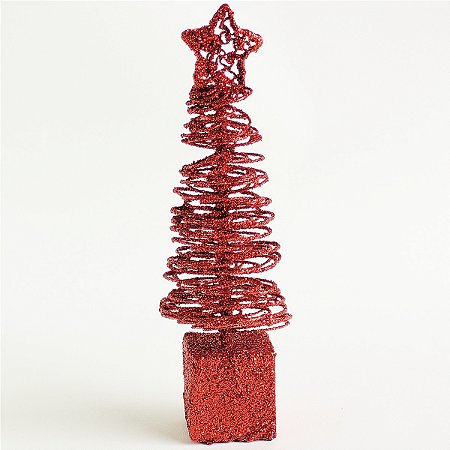 Árvore de Natal Brlhante Vermelha - Fininha