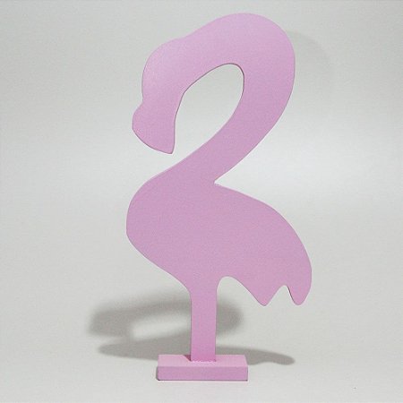 Flamingo de MDF - Rosa