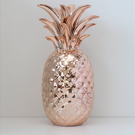 Abacaxi de cerâmica Rose Gold 10x25