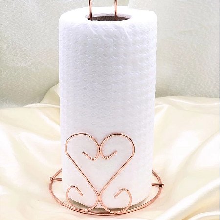 SUPORTE PARA  PAPEL TOALHA DOURADO 28CM TOP0884