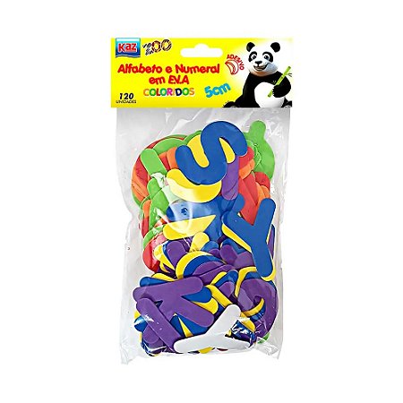 ALFABETO E NUMERAL E.V.A 5CM KZ811130
