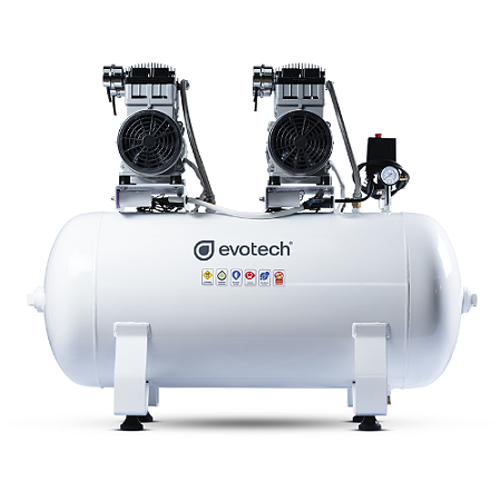 Compressor Odontológico 5 Consultórios 150 Litros - Evotech